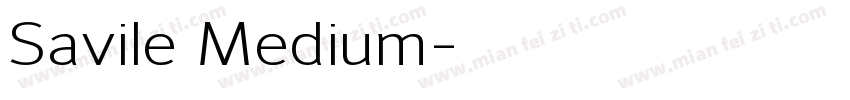 Savile Medium字体转换